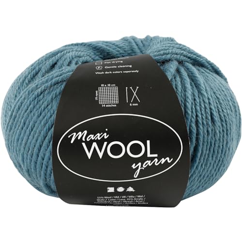 Wolle,Petrol,L:125m,100g/1Knäuel von Creativ