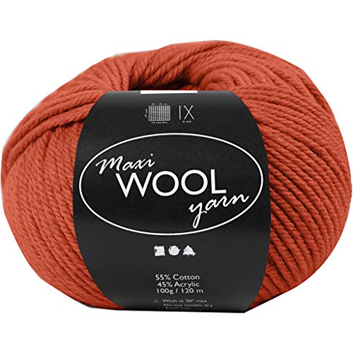 Wolle,Rostrot,L:125m,100g/1Knäuel von Creativ