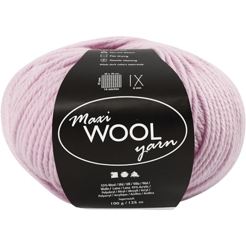 Wolle,Staubrosa,L:125m,100g/1Knäuel von Creativ