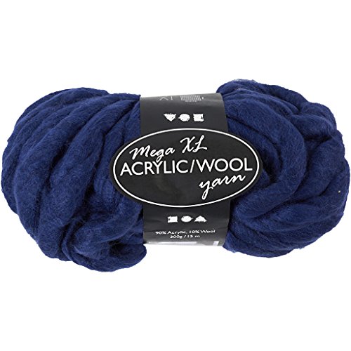 Creativ XL-Chunky-GarnausPolyacryl/Wolle, blau von Creativ