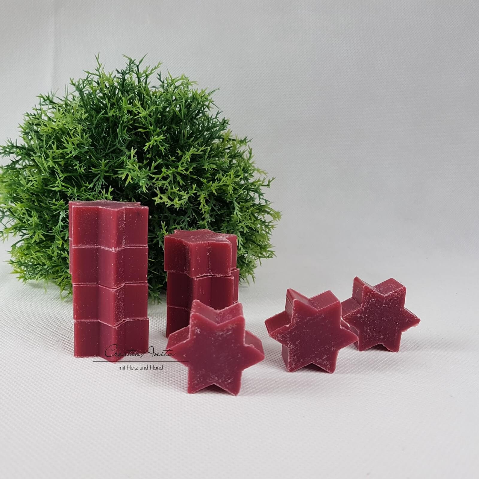 10 St. Sterne Seifensterne Winterzauber - Bordeaux Gastgeschenke Weihnachtsseife Schafmilchseife 10 St. Sterne Seifensterne Winterzauber - Bordeaux Gastgeschenke Weihnachtsseife Schafmilchseife von CreativAnita