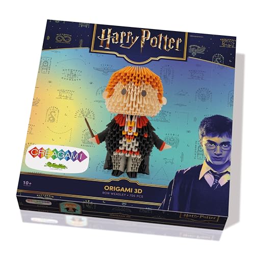 Creagami Harry Potter 3178793 Origami 3D, Papierskulptur Ron Weasley, Bastelset für Erwachsene und Kinder ab 7 Jahren, 705 Teile Creagami Harry Potter 3178793 Origami 3D, Papierskulptur Ron Weasley, Bastelset für Erwachsene und Kinder ab 7 Jahren, 705 Teile von CreativaMente
