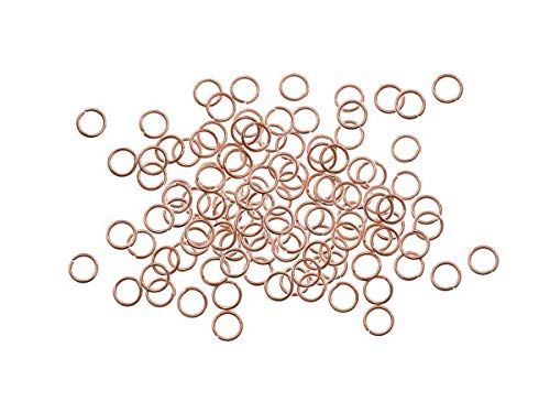Bindering, Spaltring, Öse, Biegering ca.1x8mm, rosegold 15Stck. Bindering, Spaltring, Öse, Biegering ca.1x8mm, rosegold 15Stck. von Creative-Beads