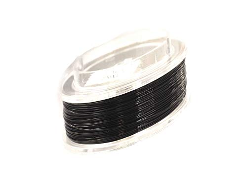 Creative-Beads Edelstahldraht, Stahlseil, 0,4mm, Schmuckdraht für Kette, Armband, nylon ummantelt hautverträglich reissfest, 10m Rolle schwarz Creative-Beads Edelstahldraht, Stahlseil, 0,4mm, Schmuckdraht für Kette, Armband, nylon ummantelt hautverträglich reissfest, 10m Rolle schwarz von Creative-Beads