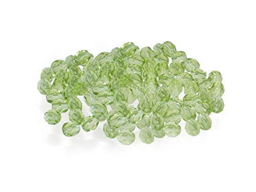 Creative-Beads Glasperle, Schliffperle feuerpoliert, rund, 4mm 50 Stück olivine von Creative-Beads