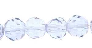 Creative-Beads Glasperle Crystal-Schliffperlen, zum auffädeln, Halsketten, Armband, Ohrringe und Schmuck selbermachen, 12mm Strang, ca. 28 St, violett von Creative-Beads