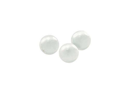 Creative-Beads Glasperlen, Wachsperlen 10mm, ca.40 Stück, weiß, dekorieren, basteln, Schmuck selber machen von Creative-Beads