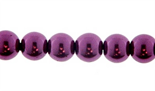 Creative-Beads Glasperlen, Wachsperlen 10mm 10 Stück, fuchsia, dekorieren, basteln, Schmuck selber machen von Creative-Beads