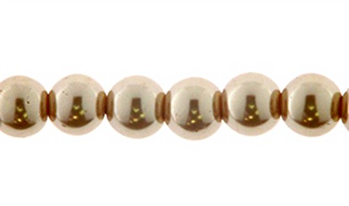 Creative-Beads Glasperlen, Wachsperlen 10mm 10 Stück, l. col. topas, dekorieren, basteln, Schmuck selber machen von Creative-Beads