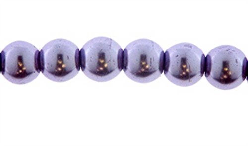 Creative-Beads Glasperlen, Wachsperlen 10mm 10 Stück, lila, dekorieren, basteln, Schmuck selber machen von Creative-Beads