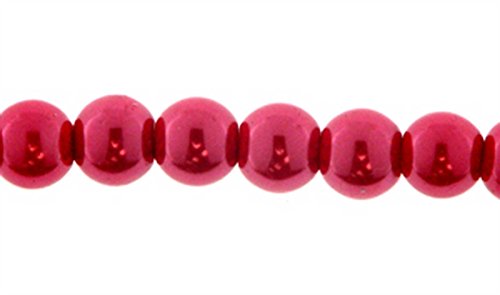 Creative-Beads Glasperlen, Wachsperlen 10mm 10 Stück, siam, dekorieren, basteln, Schmuck selber machen von Creative-Beads