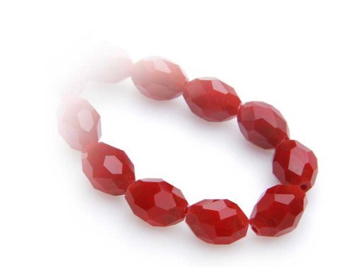 Creative-Beads Glasperlen Olive 8x11mm, 18Stück Coral,zum selber Machen von Ohrringe, Armbänder, Kette, basteln, gestalten, dekorieren Creative-Beads Glasperlen Olive 8x11mm, 18Stück Coral,zum selber Machen von Ohrringe, Armbänder, Kette, basteln, gestalten, dekorieren von Creative-Beads