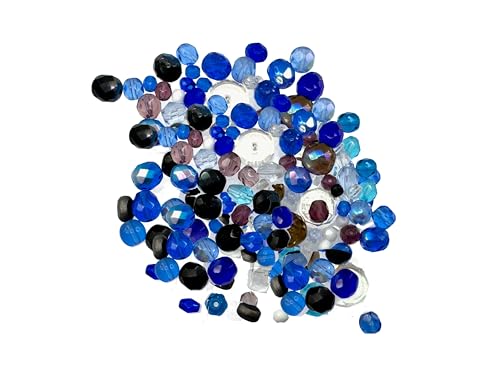 Creative-Beads Glasperlen geschliffen, Mischung blau, ca. 1000 Perlen, 300g, ca.3-10mm, verschiedene Formen und Größen zum auffädeln, basteln, selber machen Creative-Beads Glasperlen geschliffen, Mischung blau, ca. 1000 Perlen, 300g, ca.3-10mm, verschiedene Formen und Größen zum auffädeln, basteln, selber machen von Creative-Beads