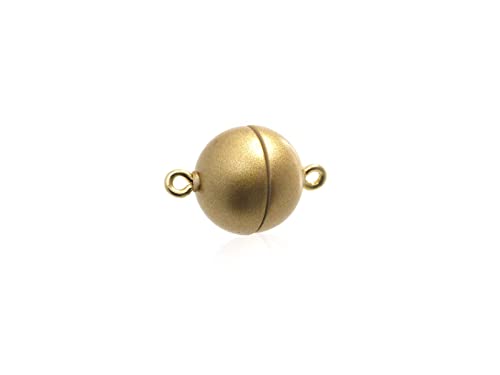 Creative-Beads Magnetverschluss Kugel, rund 15mm gold matt für Schmuck Ketten und Armbänder. extra starker Magnet Creative-Beads Magnetverschluss Kugel, rund 15mm gold matt für Schmuck Ketten und Armbänder. extra starker Magnet von Creative-Beads