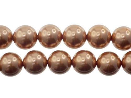 Creative-Beads Muschelkernperle altkupfer 14mm,Strang 40 cm, zum selber machen von Schmuck, Deko und basteln Creative-Beads Muschelkernperle altkupfer 14mm,Strang 40 cm, zum selber machen von Schmuck, Deko und basteln von Creative-Beads