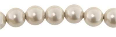 Creative-Beads Perlen Magnetperle extra stark 10mm Strang 40 cm. ca. 40 Stck pearlwhite, zum selber machen von Schmuck, Deko und basteln von Creative-Beads