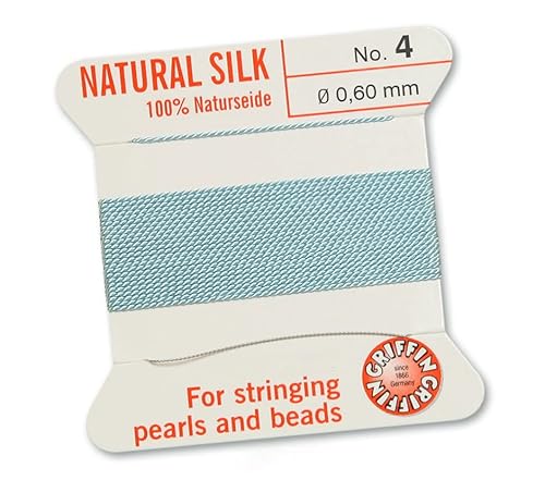 Creative-Beads Perlenfaden, Schnur, Perlseide zum auffädeln 2m lang mit flexiblem Drahtende als Fädelnadel Stärke 0,30mm türkis Creative-Beads Perlenfaden, Schnur, Perlseide zum auffädeln 2m lang mit flexiblem Drahtende als Fädelnadel Stärke 0,30mm türkis von Creative-Beads