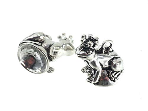 Creative-Beads Perlenfiguren Anhänger Frosch ca.20mm Armband, Kette, Ohrring Schmuck selbst machen, dekorieren basteln 10Stück von Creative-Beads