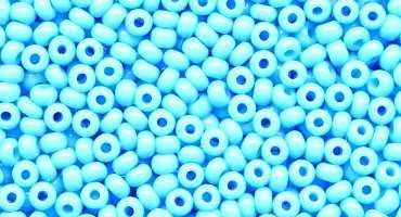 Creative-Beads Rocailles 2mm (11-0) mehr als 6000 Perlen, ca 50gr Beutel hellblau, von Creative-Beads