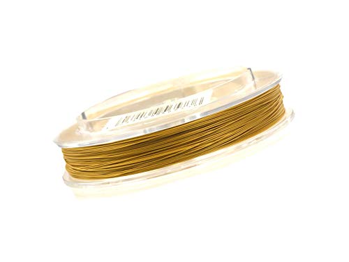 Creative-Beads Schmuckdraht Juwelierdraht Edelstahldraht, Stahlseil, ummantelt 0,5mm, 100m Rolle, metallic gold zum Schmuck selber machen Creative-Beads Schmuckdraht Juwelierdraht Edelstahldraht, Stahlseil, ummantelt 0,5mm, 100m Rolle, metallic gold zum Schmuck selber machen von Creative-Beads