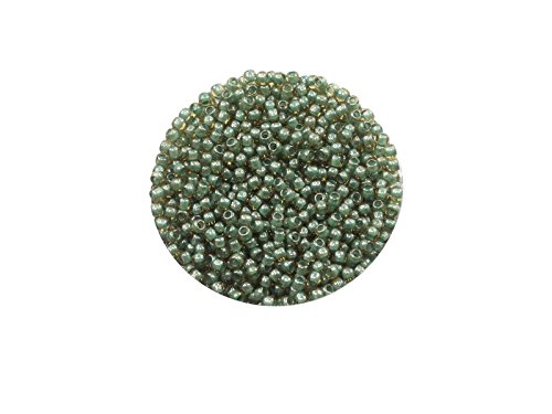 Creative-Beads Toho Rocailles (japanische Glasperlen) 11/0, ca. 2,1mm, 14g, TR380 Topaz/Mint Julep-Lined hochwertigen Schmuck, Armband, Kette, Ohrring etc. selbermachen, von Creative-Beads