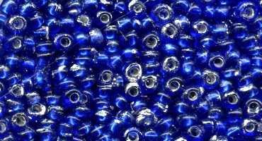 Creative-Beads farbige böhmische Rocailles, Glasperlen, 11-0 ca 2 0mm, ca 50gr, blau, von Creative-Beads