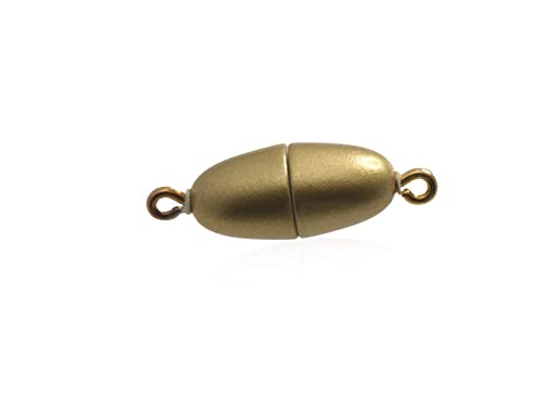 Magnetverschluss Creative-Beads, Olive, 14x6,5mm gold matt Made in DE, Schmuck Halsketten Armbänder selber machen Magnetverschluss Creative-Beads, Olive, 14x6,5mm gold matt Made in DE, Schmuck Halsketten Armbänder selber machen von Creative-Beads