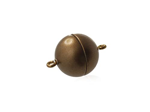 Magnetverschluss für Schmuck 10mm rund bronce für Schmuck extra starker Magnet für Armband Halskette von Creative-Beads