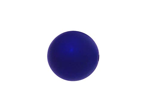 Polarisperlen zum Schmuck selbermachen 10mm, 30Stück, matt, dkl.blau von Creative-Beads