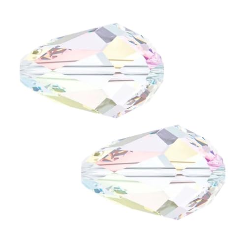 CCT-1202 tschechische Glasperlen in Tropfenform, 12 mm, lose Perlen, Abstandshalter, Bulk Crystal AB für DIY-Schmuckherstellung, 300 Stück von Creative Club
