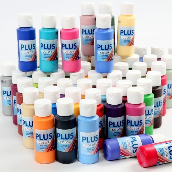 Bastelfarbe Plus Color, 60 Flaschen x 60 ml, äußerst gute Deckkraft Bastelfarbe Plus Color, 60 Flaschen x 60 ml, äußerst gute Deckkraft von Creative Company