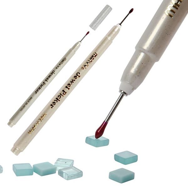 Profi Jewel Picker, Bastelhelfer zum Platzieren von Steinchen, 14 cm