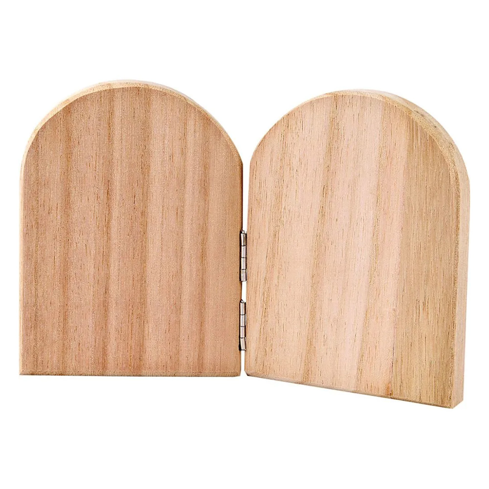 Zweiflügel-Tafel aus Holz, zum Bemalen und Beschriften, 11cm x 8cm Zweiflügel-Tafel aus Holz, zum Bemalen und Beschriften, 11cm x 8cm von Creative Company