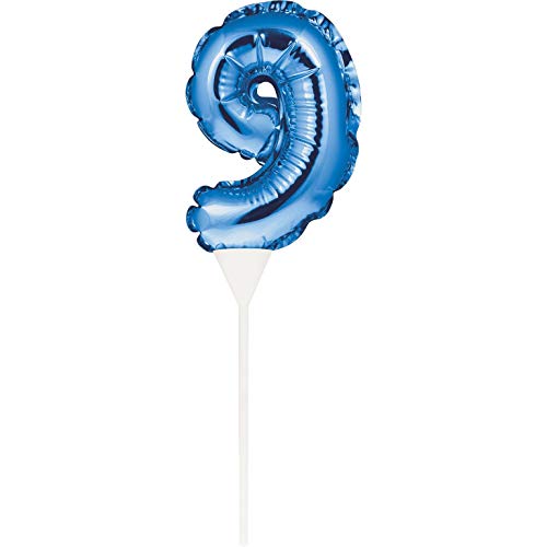 Creative Converting - Folienballon selbstaufblasend 23 x 9 cm Größe 9 Blau, 8C337530 von Creative Converting