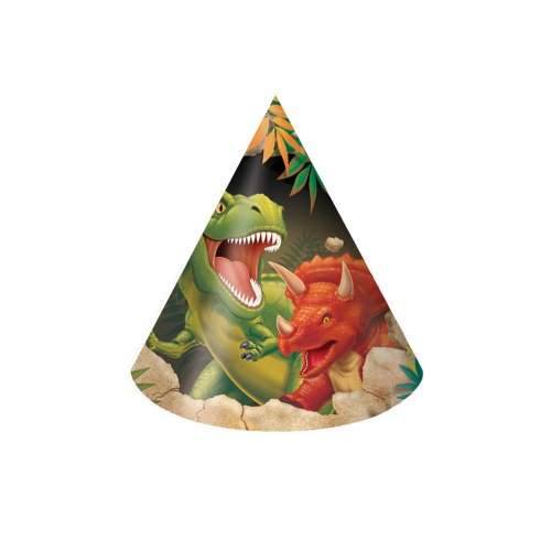 Creative Converting Dinosaurier-Partyhüte, 8 Stück, Kind von Creative Converting