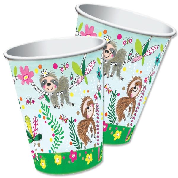 Faultier Partybecher, 8 Stk, Vol. 250ml Faultier Partybecher, 8 Stk, Vol. 250ml von Creative Converting