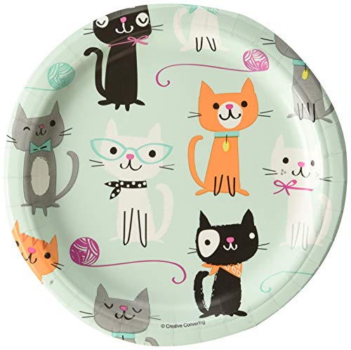 Creative Convertting - Teller 18 cm Gatti-Purrfect Party, mehrfarbig, 8C328595 von Creative Converting