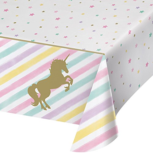 Creative Convertting - Tischdecke aus Kunststoff 137 x 259 Unicorn Sparkle, Mehrfarbig, 8C329302 von Creative Converting