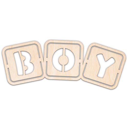 Creative Deco Personalisierte Babyparty Deko aus Sperrholz 3mm | Bausteine Junge | 10-100 cm | Baby Shower Baby Party Dekoration | Lasergeschnittene Sperrholzausschnitte für Decoupage, zum Bemalen Creative Deco Personalisierte Babyparty Deko aus Sperrholz 3mm | Bausteine Junge | 10-100 cm | Baby Shower Baby Party Dekoration | Lasergeschnittene Sperrholzausschnitte für Decoupage, zum Bemalen von Creative Deco