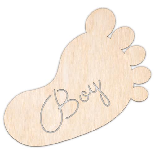 Creative Deco Personalisierte Babyparty Deko aus Sperrholz 3mm | Füßchen Junge | 10-100 cm | Baby Shower Baby Party Dekoration | Lasergeschnittene Sperrholzausschnitte für Decoupage, zum Bemalen Creative Deco Personalisierte Babyparty Deko aus Sperrholz 3mm | Füßchen Junge | 10-100 cm | Baby Shower Baby Party Dekoration | Lasergeschnittene Sperrholzausschnitte für Decoupage, zum Bemalen von Creative Deco