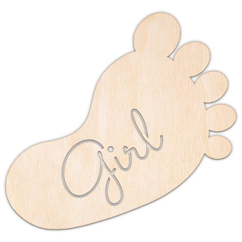 Creative Deco Personalisierte Babyparty Deko aus Sperrholz 3mm | Füßchen Mädchen | 10-100 cm | Baby Shower Baby Party Dekoration | Lasergeschnittene Sperrholzausschnitte für Decoupage, zum Bemalen Creative Deco Personalisierte Babyparty Deko aus Sperrholz 3mm | Füßchen Mädchen | 10-100 cm | Baby Shower Baby Party Dekoration | Lasergeschnittene Sperrholzausschnitte für Decoupage, zum Bemalen von Creative Deco