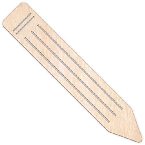 Creative Deco Personalisierte Holzanhänger zum Bemalen | Bleistift | 5-100 cm | Holzscheiben Schule aus Sperrholz 3mm | Wanddeko | Lasergeschnittene Sperrholzausschnitte für Decoupage von Creative Deco