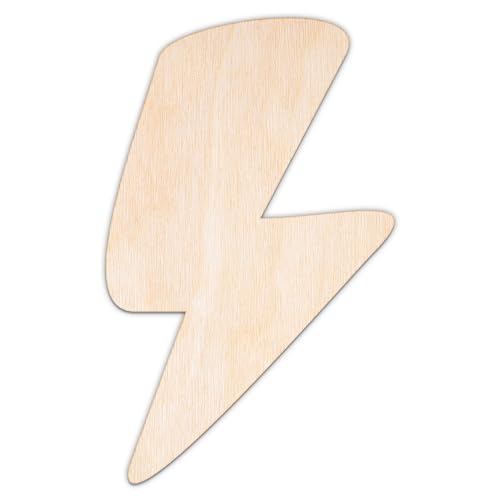 Creative Deco Personalisierte Holzscheiben Anhänger Sperrholz 3mm | Blitz | 5-100 cm | Wetter Wand Deko Holz | Lasergeschnittene Sperrholzausschnitte für Decoupage, zum Bemalen, Basteln Creative Deco Personalisierte Holzscheiben Anhänger Sperrholz 3mm | Blitz | 5-100 cm | Wetter Wand Deko Holz | Lasergeschnittene Sperrholzausschnitte für Decoupage, zum Bemalen, Basteln von Creative Deco