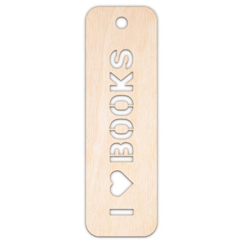 Creative Deco Personalisierte Holzscheiben Anhänger Sperrholz 3mm | Lesezeichen | 5-100 cm | Holz Wanddeko Kinderzimmer | Lasergeschnittene Sperrholzausschnitte für Decoupage, zum Bemalen, Basteln von Creative Deco
