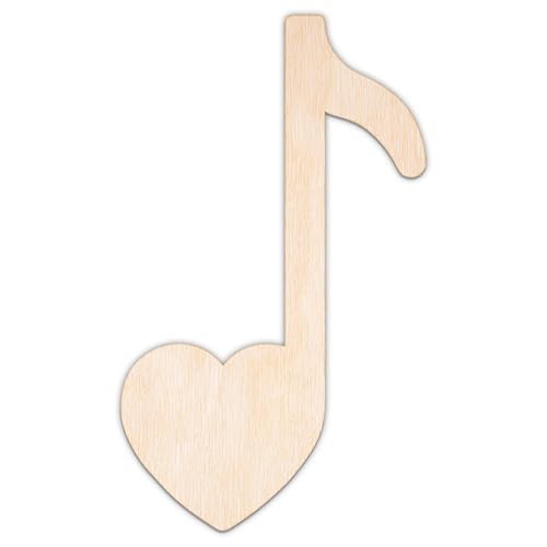 Creative Deco Personalisierte Holzscheiben Anhänger Sperrholz 3mm | Note Herz | 5-100 cm | Holz Wanddeko Kinderzimmer | Lasergeschnittene Sperrholzausschnitte für Decoupage, zum Bemalen, Basteln Creative Deco Personalisierte Holzscheiben Anhänger Sperrholz 3mm | Note Herz | 5-100 cm | Holz Wanddeko Kinderzimmer | Lasergeschnittene Sperrholzausschnitte für Decoupage, zum Bemalen, Basteln von Creative Deco