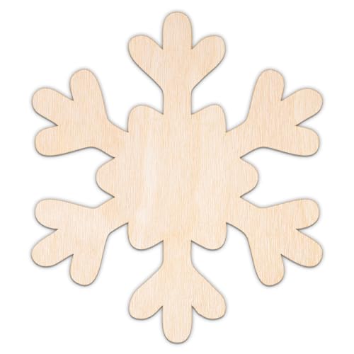 Creative Deco Personalisierte Holzscheiben Anhänger Sperrholz 3mm | Schneeflocke | 5-100 cm | Wetter Wand Deko Holz | Lasergeschnittene Sperrholzausschnitte für Decoupage, zum Bemalen, Basteln Creative Deco Personalisierte Holzscheiben Anhänger Sperrholz 3mm | Schneeflocke | 5-100 cm | Wetter Wand Deko Holz | Lasergeschnittene Sperrholzausschnitte für Decoupage, zum Bemalen, Basteln von Creative Deco