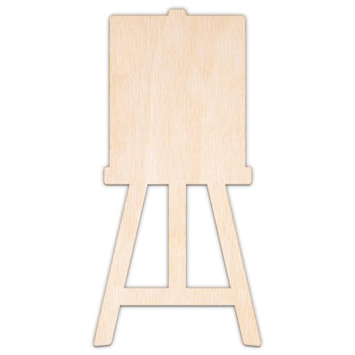 Creative Deco Personalisierte Holzscheiben Anhänger Sperrholz 3mm | Staffelei | 5-100 cm | Holz Wanddeko Kinderzimmer | Lasergeschnittene Sperrholzausschnitte für Decoupage, zum Bemalen, Basteln von Creative Deco