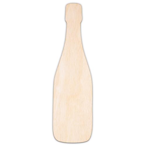 Creative Deco Personalisierte Holzscheiben | Champagner | 5-100 cm | Sperrholz 3 mm | Holzformen Hochzeit | Wanddeko | Hochzeitsdeko Tisch | Lasergeschnittene Sperrholzausschnitte für Decoupage von Creative Deco