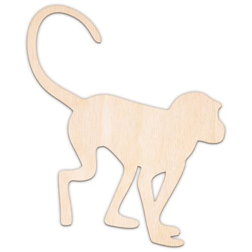 Creative Deco Personalisierte Holztiere aus Sperrholz 3mm | Affe | 5-100 cm | Zootiere Tierfiguren | Wanddeko Kinderzimmer | Lasergeschnittene Sperrholzausschnitte für Decoupage, zum Bemalen Creative Deco Personalisierte Holztiere aus Sperrholz 3mm | Affe | 5-100 cm | Zootiere Tierfiguren | Wanddeko Kinderzimmer | Lasergeschnittene Sperrholzausschnitte für Decoupage, zum Bemalen von Creative Deco