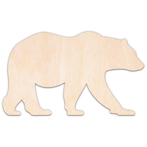 Creative Deco Personalisierte Holztiere aus Sperrholz 3mm | Bär | 5-100 cm | Zootiere Tierfiguren | Wanddeko Kinderzimmer | Lasergeschnittene Sperrholzausschnitte für Decoupage, zum Bemalen Creative Deco Personalisierte Holztiere aus Sperrholz 3mm | Bär | 5-100 cm | Zootiere Tierfiguren | Wanddeko Kinderzimmer | Lasergeschnittene Sperrholzausschnitte für Decoupage, zum Bemalen von Creative Deco